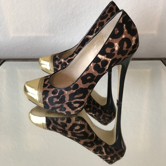 Michael Kors Cheetah haircalf heels size 7 - Picture 4 of 8